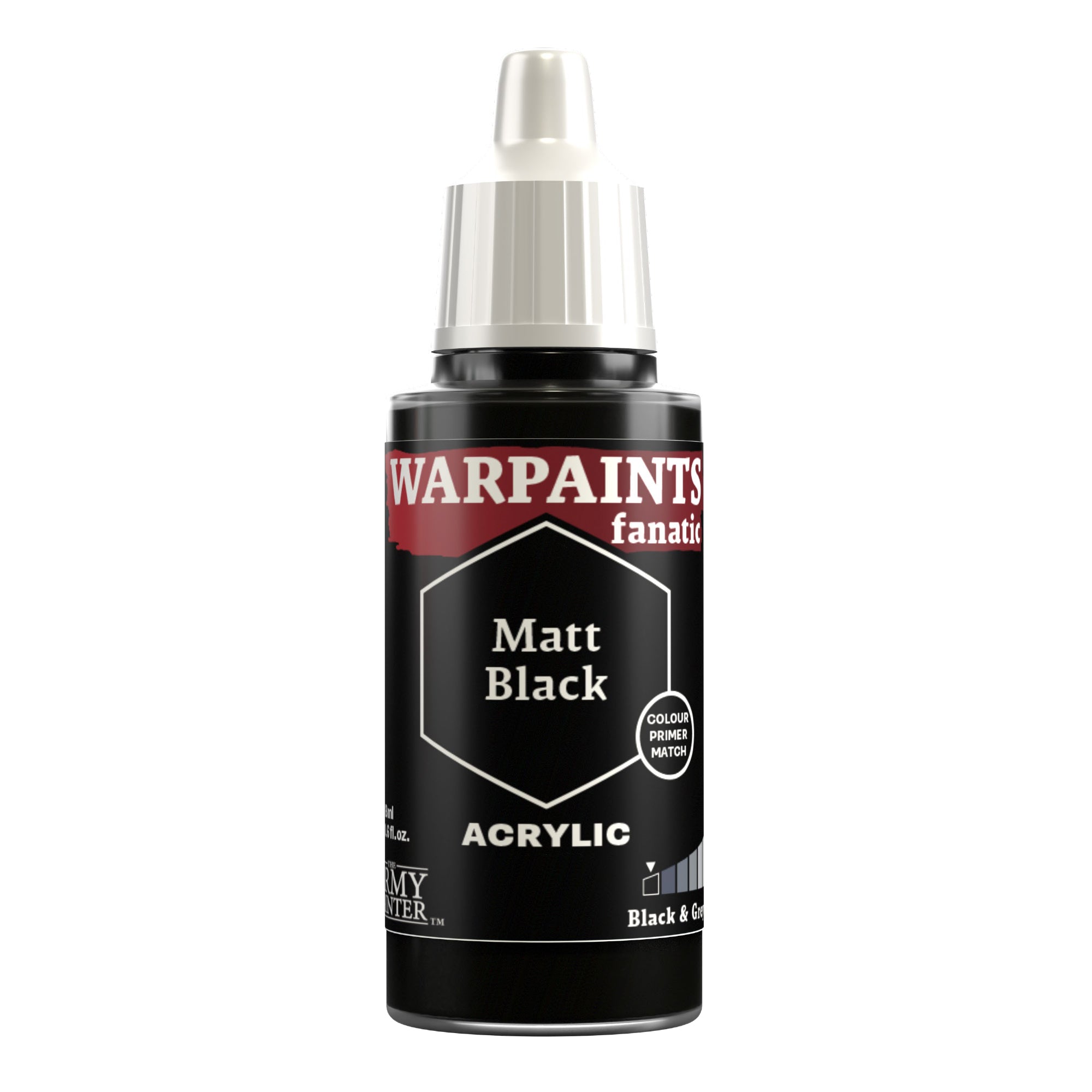 Warpaints Fanatic: Matt Black 18ml | Gear Gaming Fayetteville