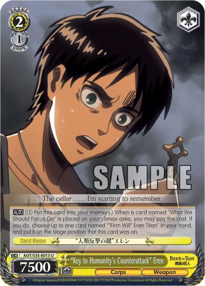 "Key to Humanity's Counterattack" Eren - [Attack on Titan] | Gear Gaming Fayetteville