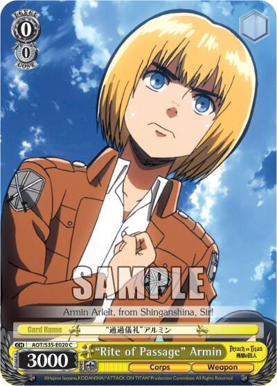 "Rite of Passage" Armin - [Attack on Titan] | Gear Gaming Fayetteville