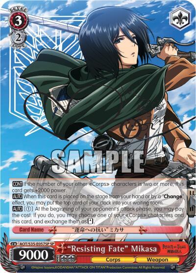 "Resisting Fate" Mikasa (SP) - [Attack on Titan] | Gear Gaming Fayetteville