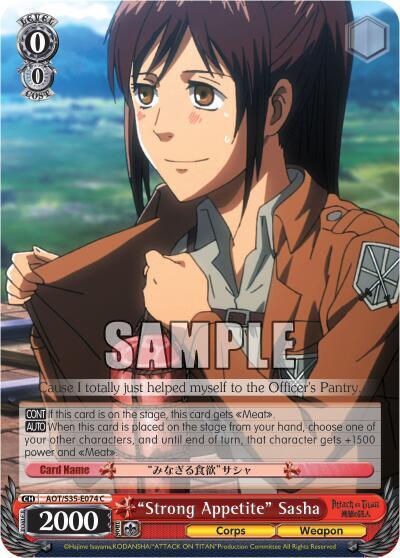 "Strong Appetite" Sasha - [Attack on Titan] | Gear Gaming Fayetteville