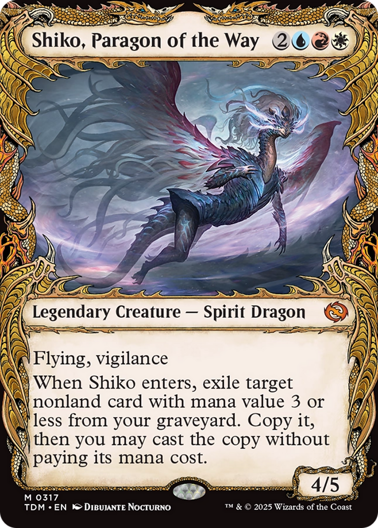 Shiko, Paragon of the Way (Showcase) [Tarkir: Dragonstorm] | Gear Gaming Fayetteville