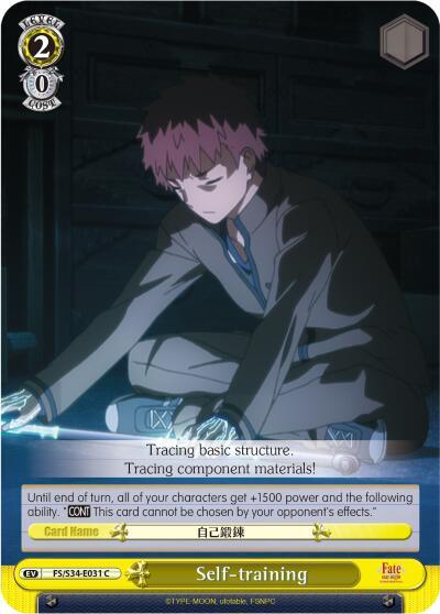 Self-training - [Fate/stay night [Unlimited Blade Works]] | Gear Gaming Fayetteville