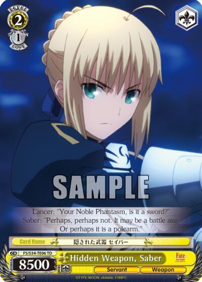 Hidden Weapon, Saber (TD) - [Fate/stay night [Unlimited Blade Works]] | Gear Gaming Fayetteville