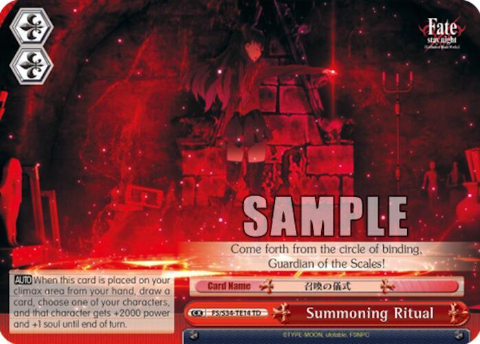 Summoning Ritual (TD) - [Fate/stay night [Unlimited Blade Works]] | Gear Gaming Fayetteville