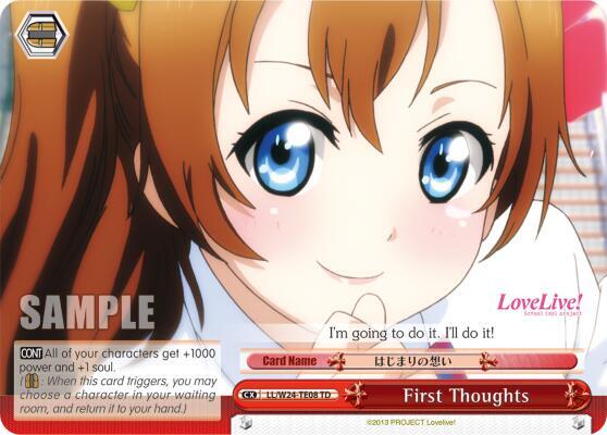 First Thoughts (TD) - [Love Live!] | Gear Gaming Fayetteville