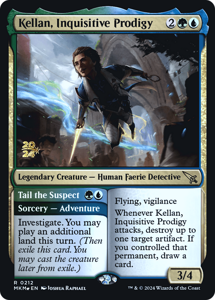 Kellan, Inquisitive Prodigy [Murders at Karlov Manor Prerelease Promos] | Gear Gaming Fayetteville