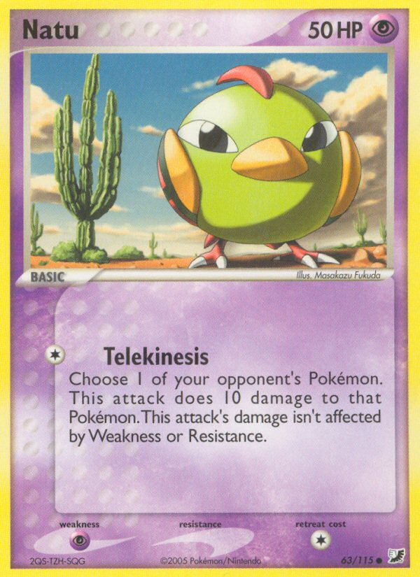 Natu (63/115) [EX: Unseen Forces] | Gear Gaming Fayetteville