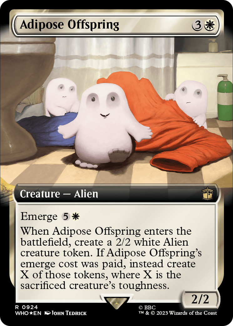 Adipose Offspring (Extended Art) (Surge Foil) [Doctor Who] | Gear Gaming Fayetteville