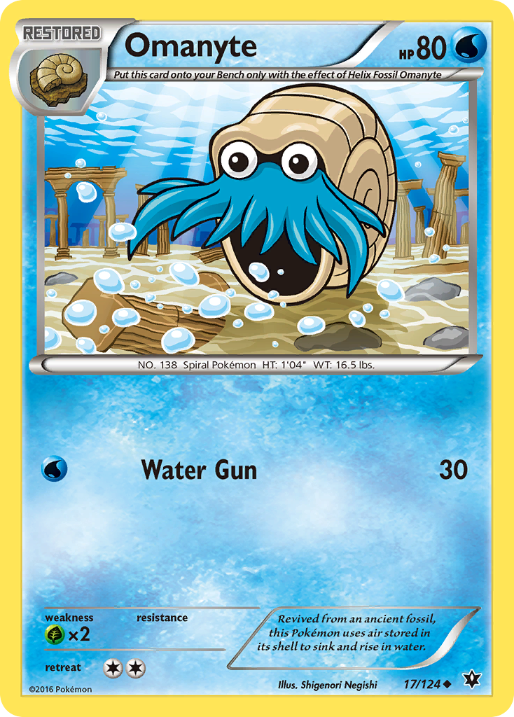 Omanyte (17/124) [XY: Fates Collide] | Gear Gaming Fayetteville