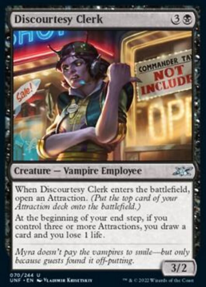 Discourtesy Clerk [Unfinity] | Gear Gaming Fayetteville