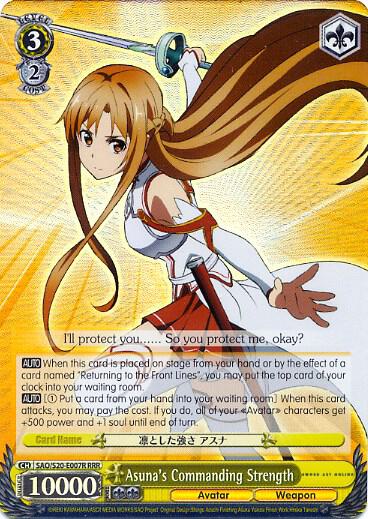 Asuna's Commanding Strength (RRR) - [Sword Art Online] | Gear Gaming Fayetteville