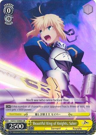 Beautiful King of Knights, Saber (SR) - [Fate/Zero] | Gear Gaming Fayetteville