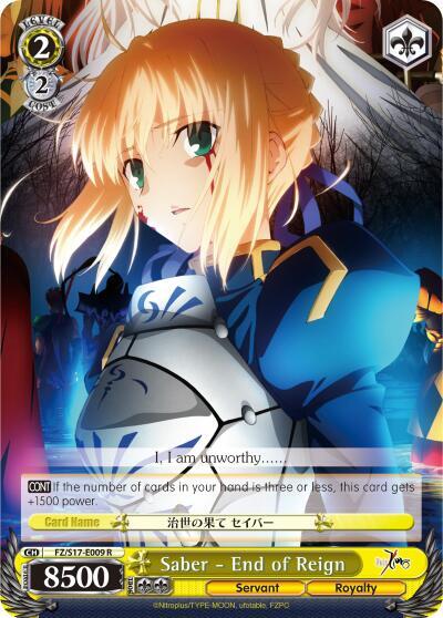 Saber - End of Reign - [Fate/Zero] | Gear Gaming Fayetteville