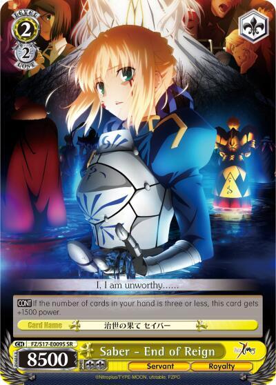 Saber - End of Reign (SR) - [Fate/Zero] | Gear Gaming Fayetteville