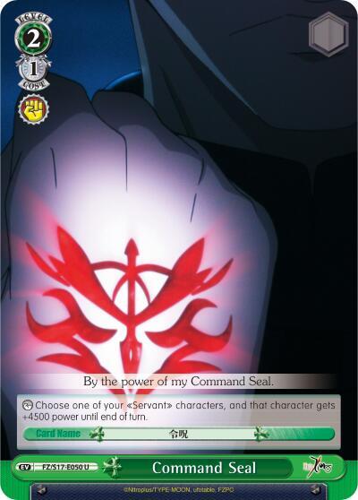 Command Seal - [Fate/Zero] | Gear Gaming Fayetteville