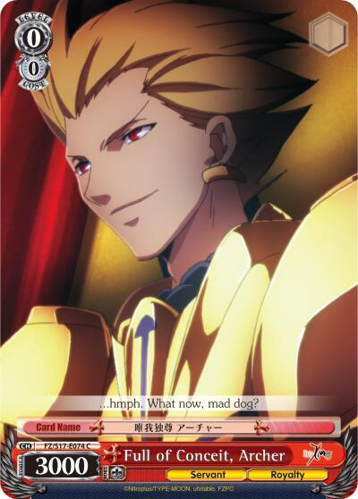 Full of Conceit, Archer - [Fate/Zero] | Gear Gaming Fayetteville