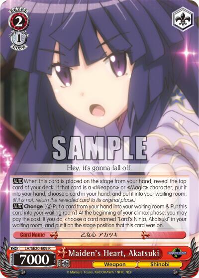 Maiden's Heart, Akatsuki (Alternate Art Foil) - [LOG HORIZON] | Gear Gaming Fayetteville