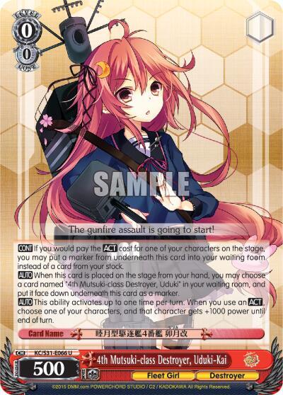 4th Mutsuki-class Destroyer, Uduki-Kai - [KanColle, 2nd Fleet] | Gear Gaming Fayetteville
