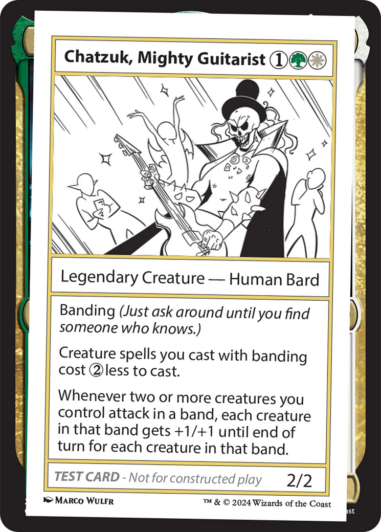 Chatzuk, Mighty Guitarist [Mystery Booster 2 Playtest Cards] | Gear Gaming Fayetteville