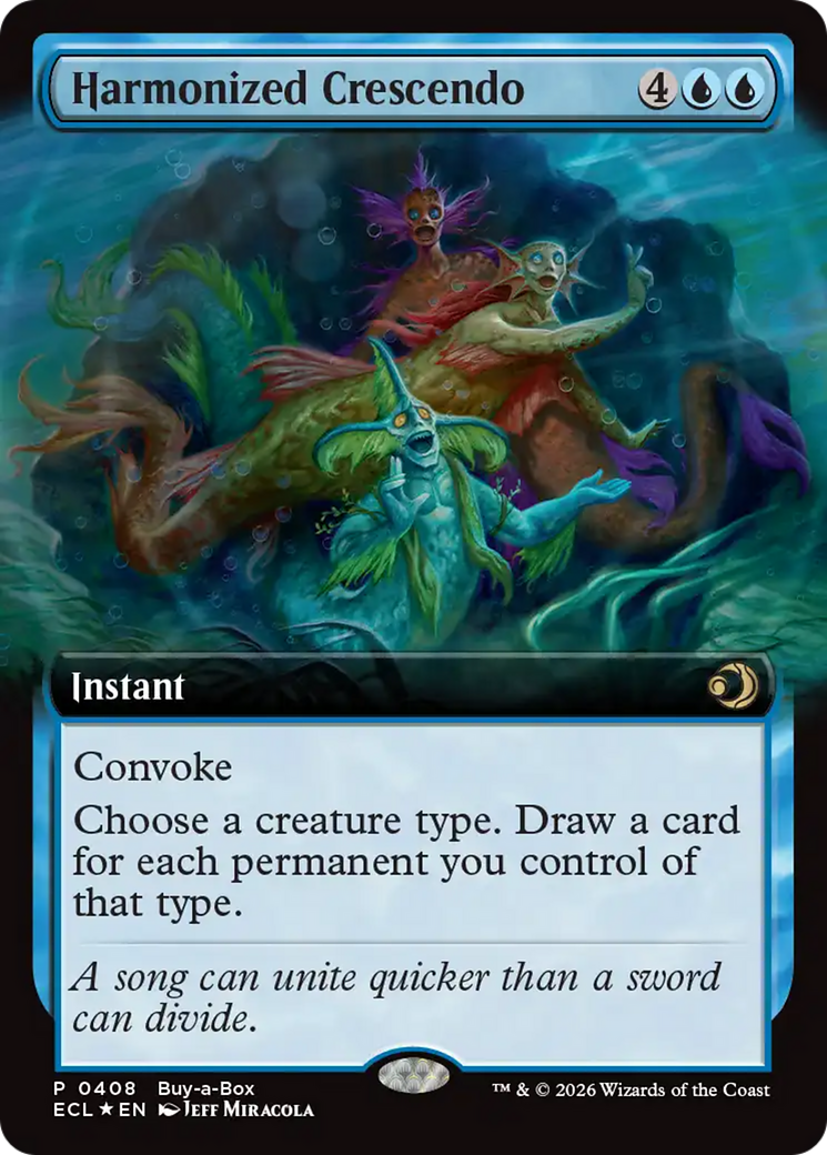 Harmonized Crescendo (Extended Art) (Buy-A-Box) [Lorwyn Eclipsed] | Gear Gaming Fayetteville