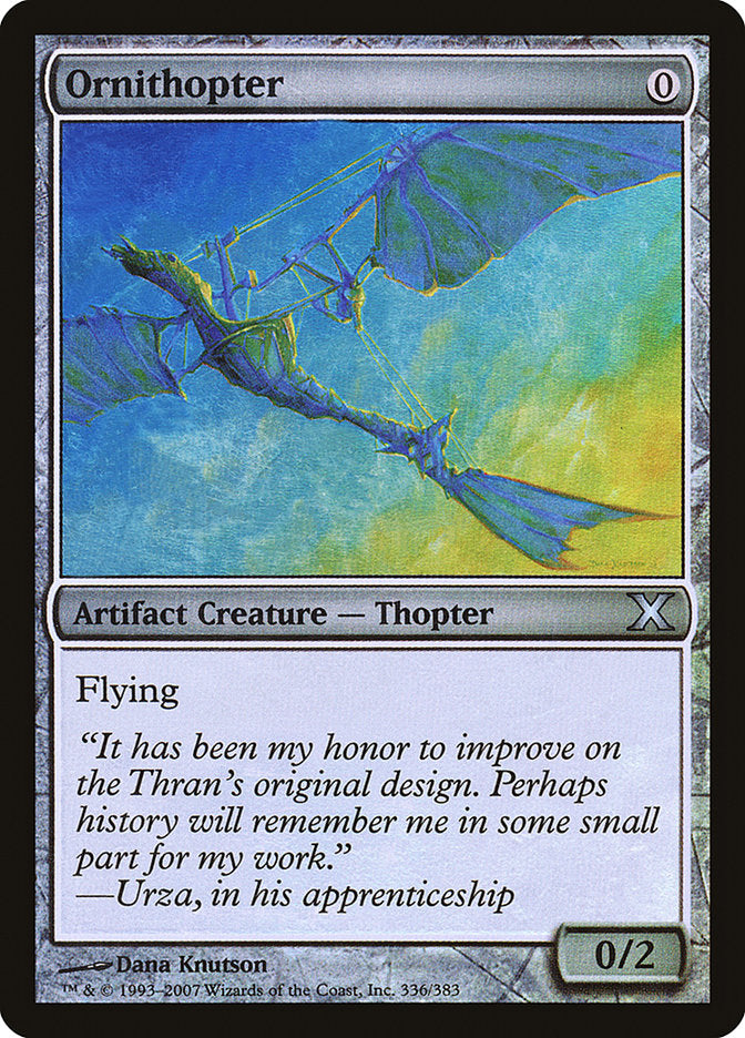 Ornithopter (Premium Foil) [Tenth Edition] | Gear Gaming Fayetteville