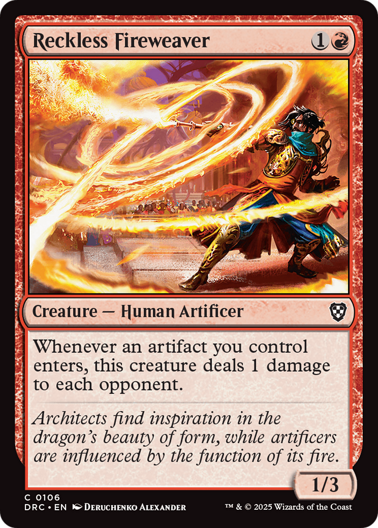 Reckless Fireweaver [Aetherdrift Commander] | Gear Gaming Fayetteville