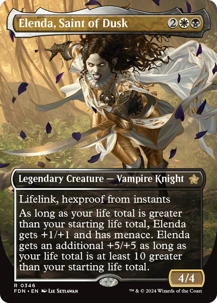 Elenda, Saint of Dusk (Borderless) [Foundations] | Gear Gaming Fayetteville