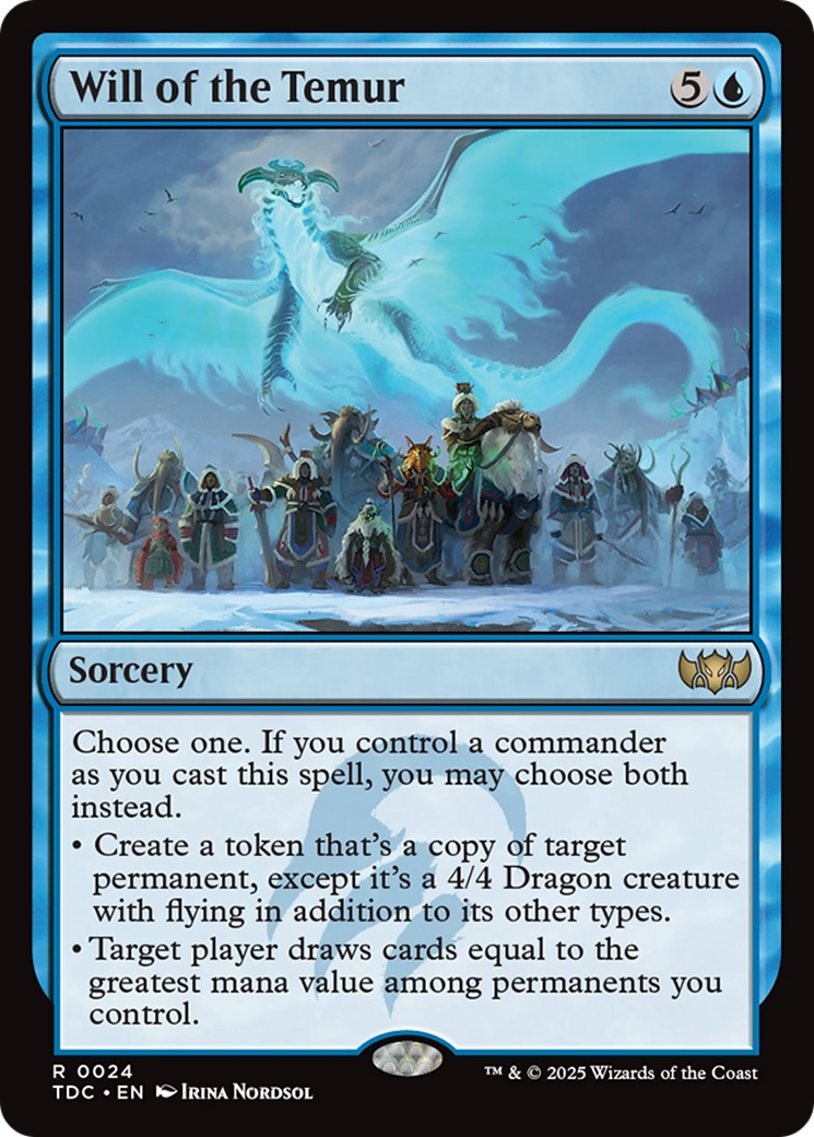 Will of the Temur [Tarkir: Dragonstorm Commander] | Gear Gaming Fayetteville