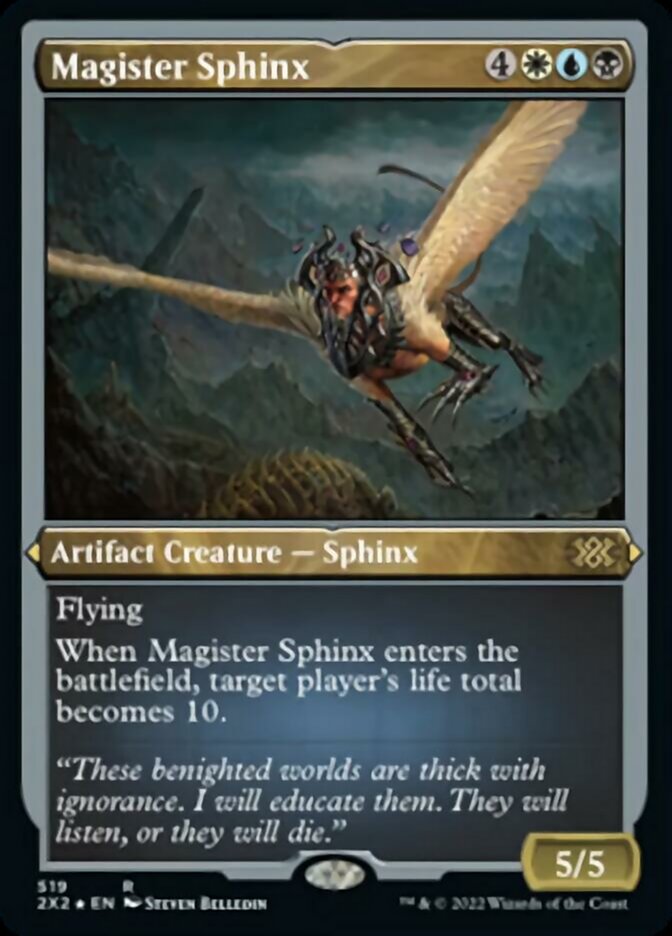 Magister Sphinx (Foil Etched) [Double Masters 2022] | Gear Gaming Fayetteville