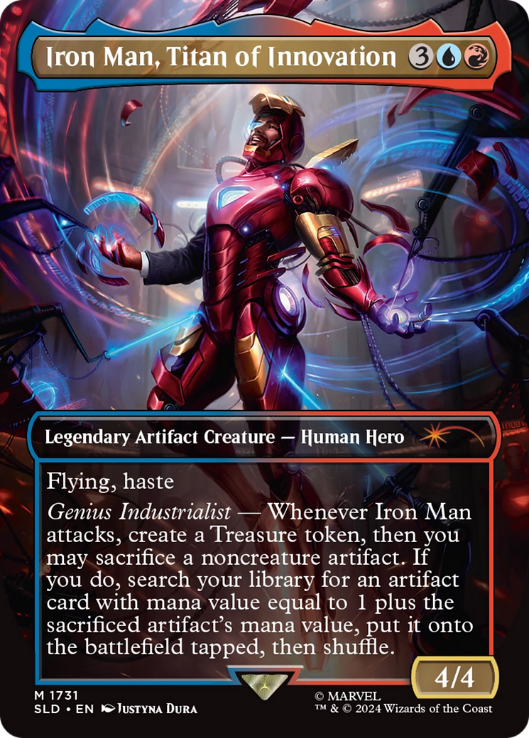 Iron Man, Titan of Innovation (Rainbow Foil) [Secret Lair Drop Series] | Gear Gaming Fayetteville