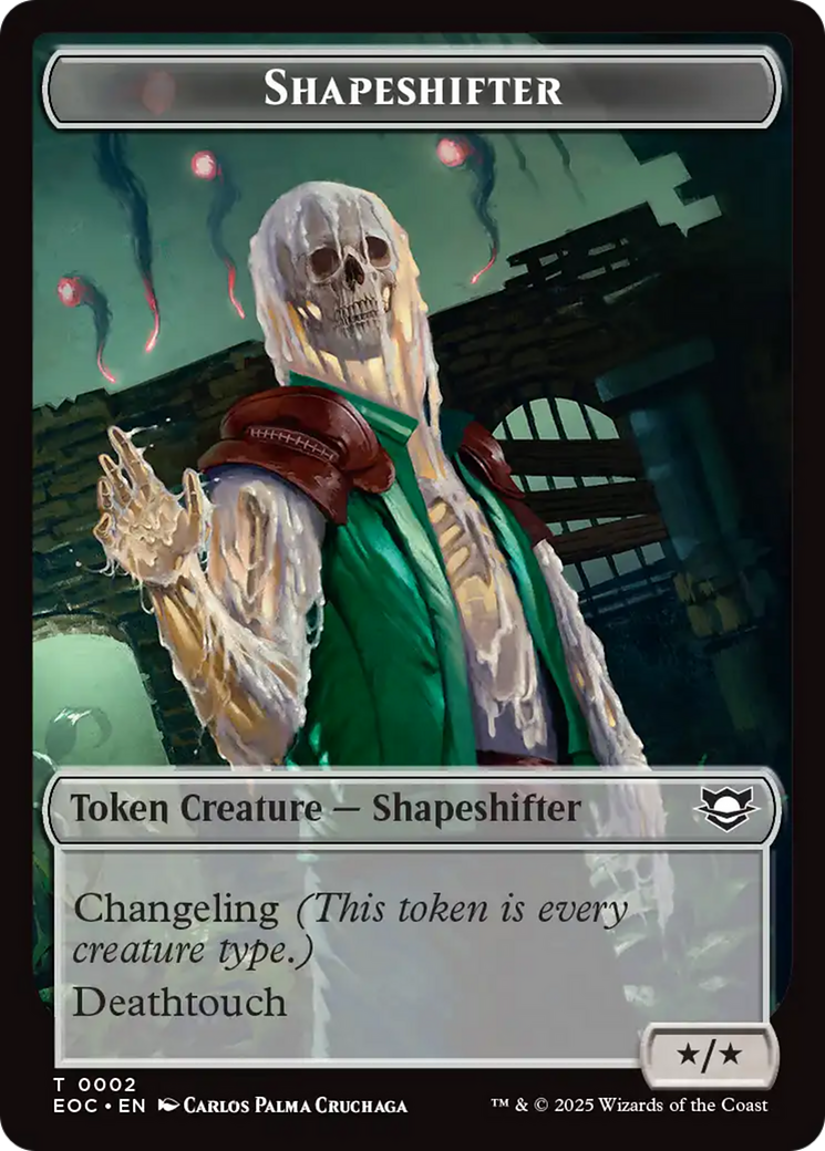 Shapeshifter // Golem (0013) Double-Sided Token [Edge of Eternities Commander Tokens] | Gear Gaming Fayetteville