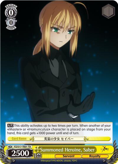 Summoned Heroine, Saber - [Fate/Zero] | Gear Gaming Fayetteville