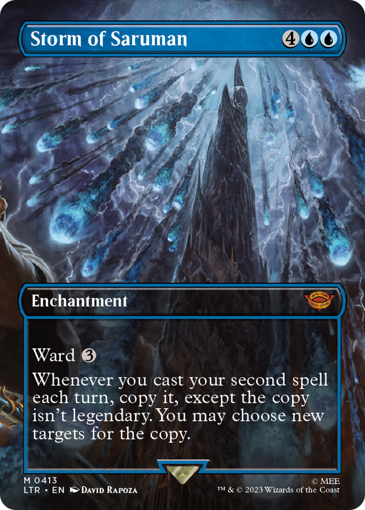 Storm of Saruman (Borderless Alternate Art) [The Lord of the Rings: Tales of Middle-Earth] | Gear Gaming Fayetteville