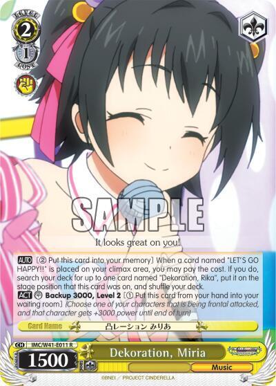 Dekoration, Miria - [The iDOLM@STER Cinderella Girls] | Gear Gaming Fayetteville