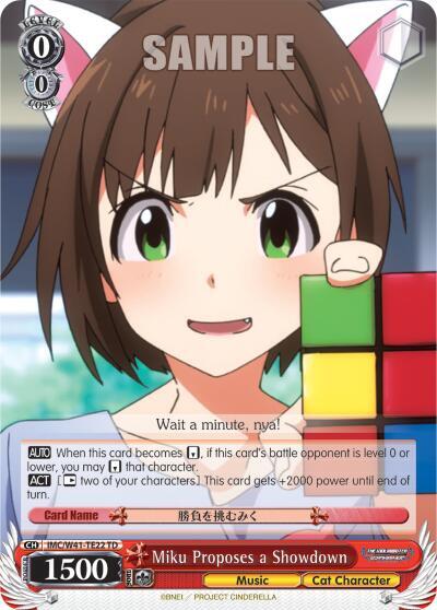 Miku Proposes a Showdown - [The iDOLM@STER Cinderella Girls] | Gear Gaming Fayetteville