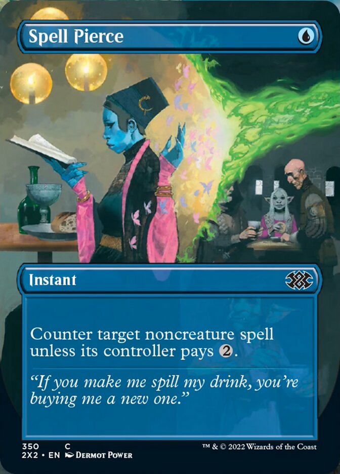 Spell Pierce (Borderless Alternate Art) [Double Masters 2022] | Gear Gaming Fayetteville