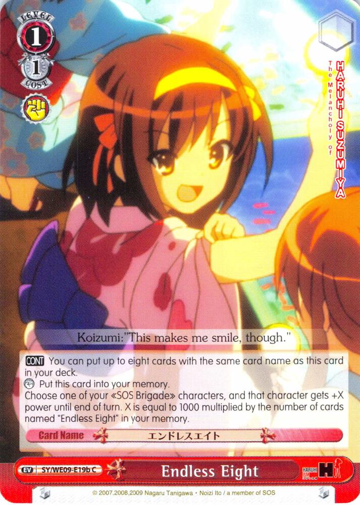 Endless Eight (B - Foil) - [The Melancholy of Haruhi Suzumiya Extra Booster] | Gear Gaming Fayetteville