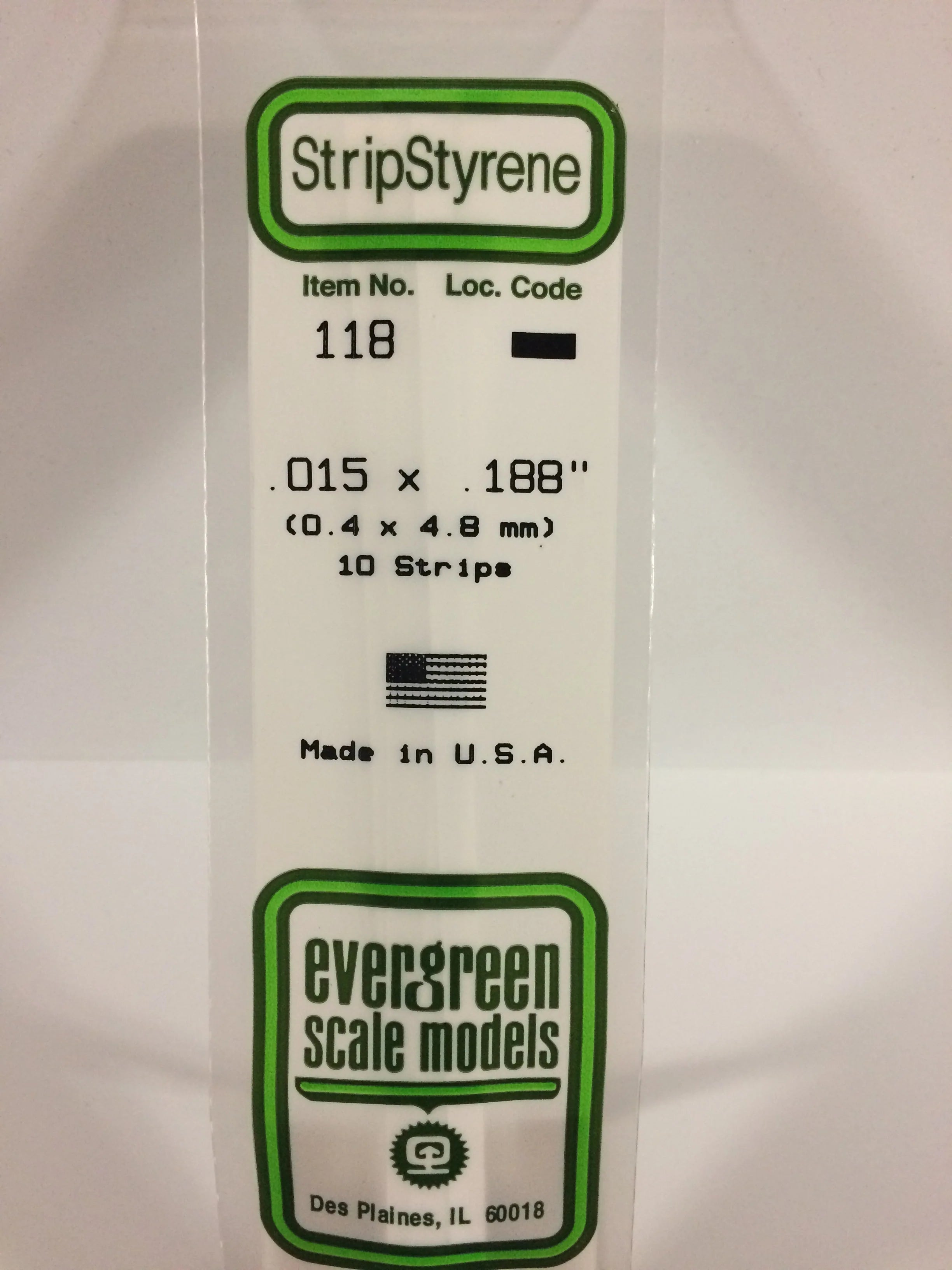 118 - .015" X .188" OPAQUE WHITE POLYSTYRENE STRIP | Gear Gaming Fayetteville
