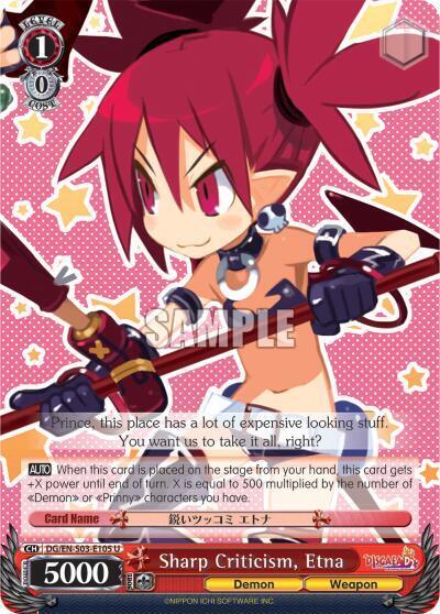 Sharp Criticism, Etna - [Disgaea] | Gear Gaming Fayetteville