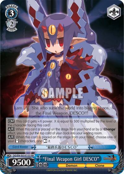 "Final Weapon Girl DESCO" - [Disgaea] | Gear Gaming Fayetteville