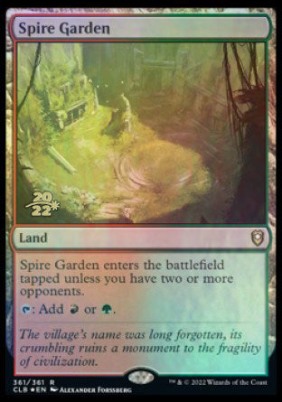 Spire Garden [Commander Legends: Battle for Baldur's Gate Prerelease Promos] | Gear Gaming Fayetteville