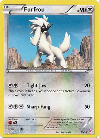Furfrou (16/30) [XY: Trainer Kit - Sylveon] | Gear Gaming Fayetteville