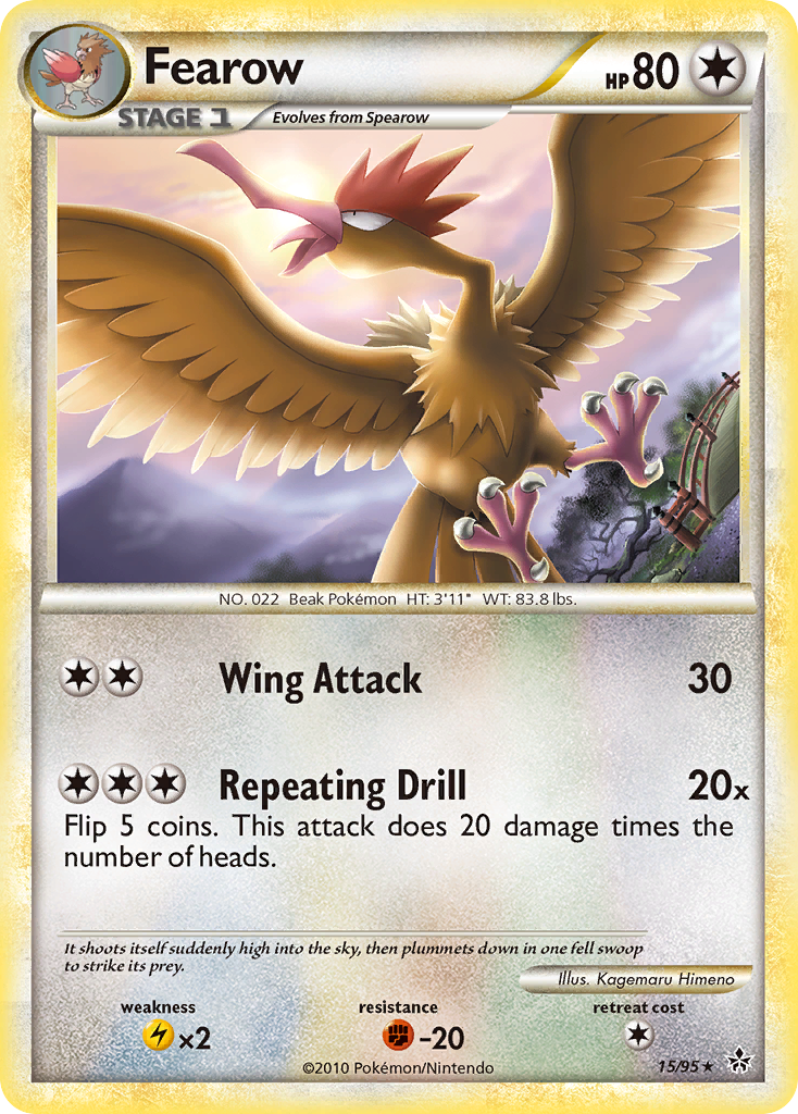 Fearow (15/95) [HeartGold & SoulSilver: Unleashed] | Gear Gaming Fayetteville