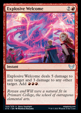 Explosive Welcome [Strixhaven: School of Mages] | Gear Gaming Fayetteville