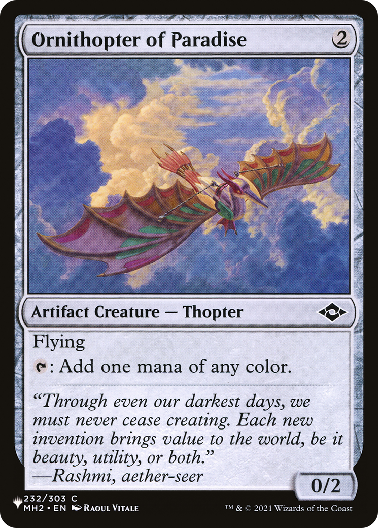 Ornithopter of Paradise [The List Reprints] | Gear Gaming Fayetteville