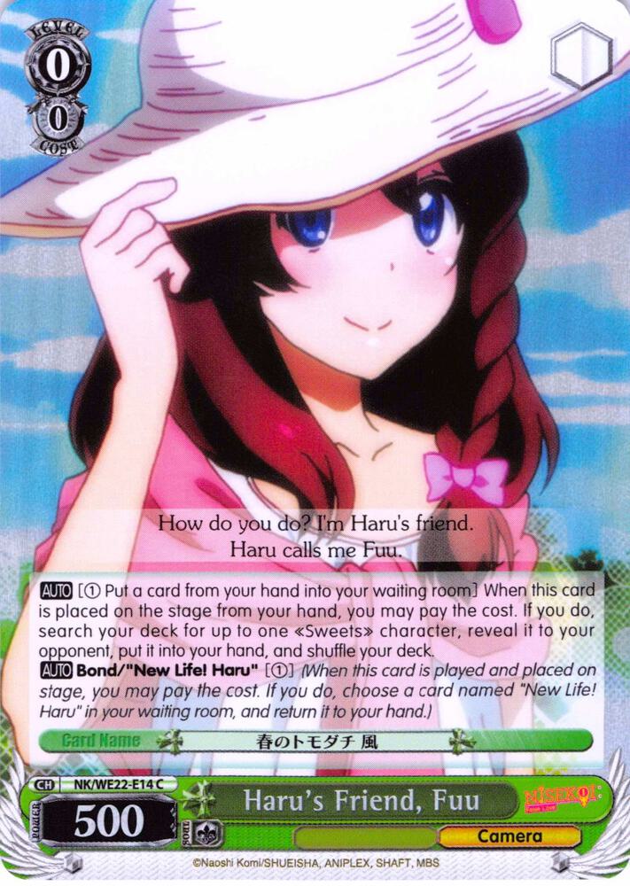 Haru's Friend, Fuu (Parallel Foil) - [NISEKOI Extra Booster] | Gear Gaming Fayetteville