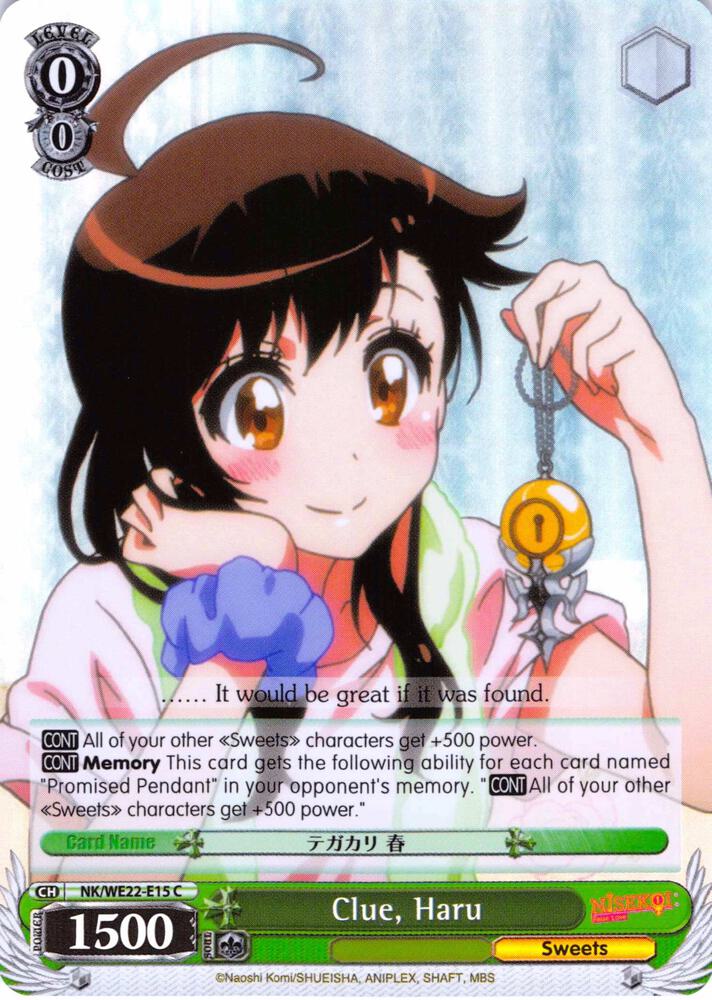 Clue, Haru (Parallel Foil) - [NISEKOI Extra Booster] | Gear Gaming Fayetteville
