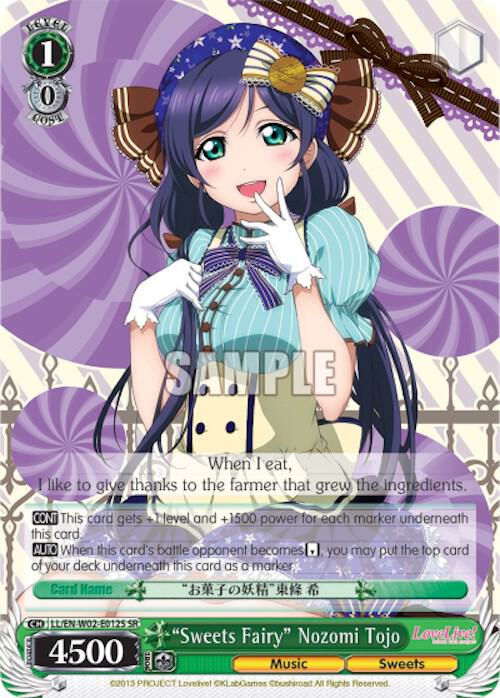 "Sweets Fairy" Nozomi Tojo (SR) - [Love Live! DX Vol.2] | Gear Gaming Fayetteville