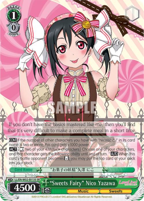 "Sweets Fairy" Nico Yazawa (SR) - [Love Live! DX Vol.2] | Gear Gaming Fayetteville